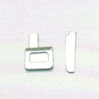 F12-XCTZN51+XCZZN51-5號(hào)尼龍左方塊及插銷(xiāo)（背式）拉鏈頭配件
